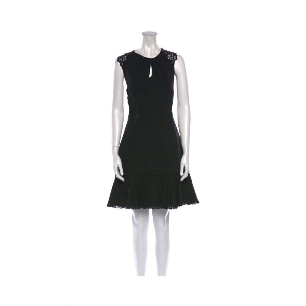 Rebecca Taylor Black Lace Dress Sz 10 Elegant Designer Wedding Party Office New!